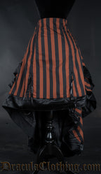 Steampunk Striped Layer Bustle Skirt