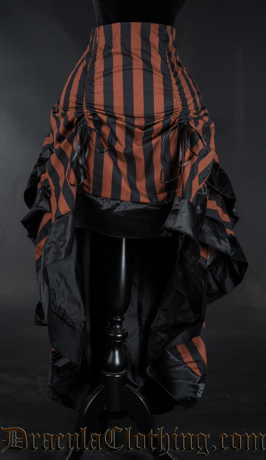 Steampunk Striped Layer Bustle Skirt