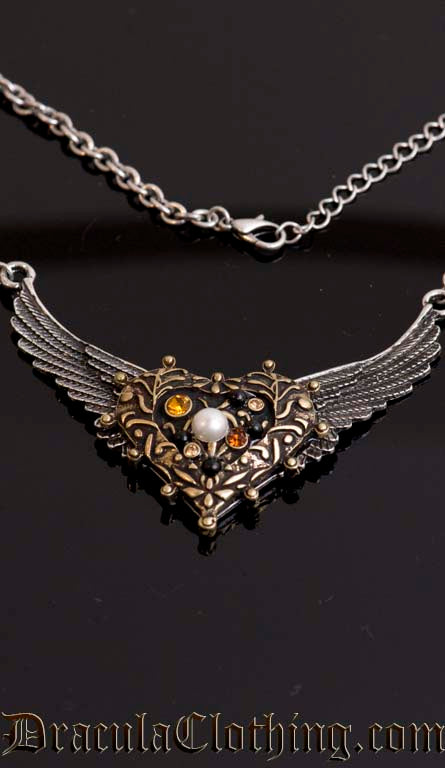 Steampunk Wings Necklace