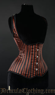 Steampunk Striped Shoulder Corset