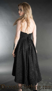 Strapless Brocade Dress