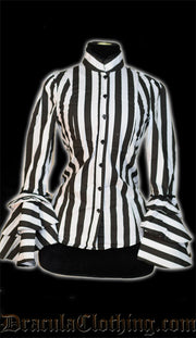 Striped Buckle Blouse