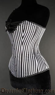 Striped Cleavage Corset