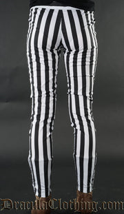 Striped Five Button Pants