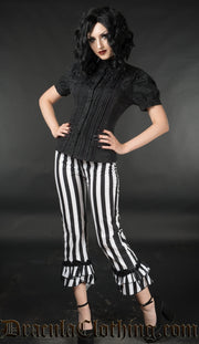 Striped Ruffle Pants