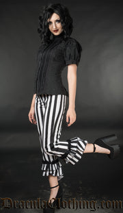 Striped Ruffle Pants