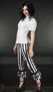 Striped Ruffle Pants