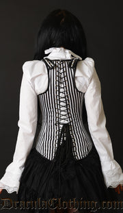 Striped Shoulder Clasp Corset