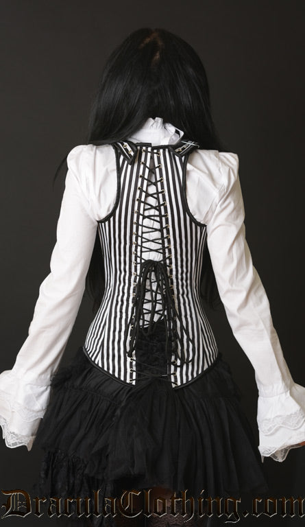 Striped Shoulder Corset