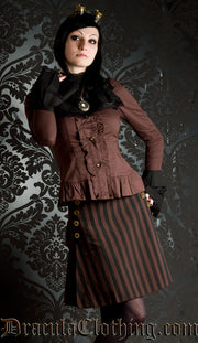 Steampunk Striped Skirt