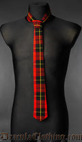 Red wallace tartan tie