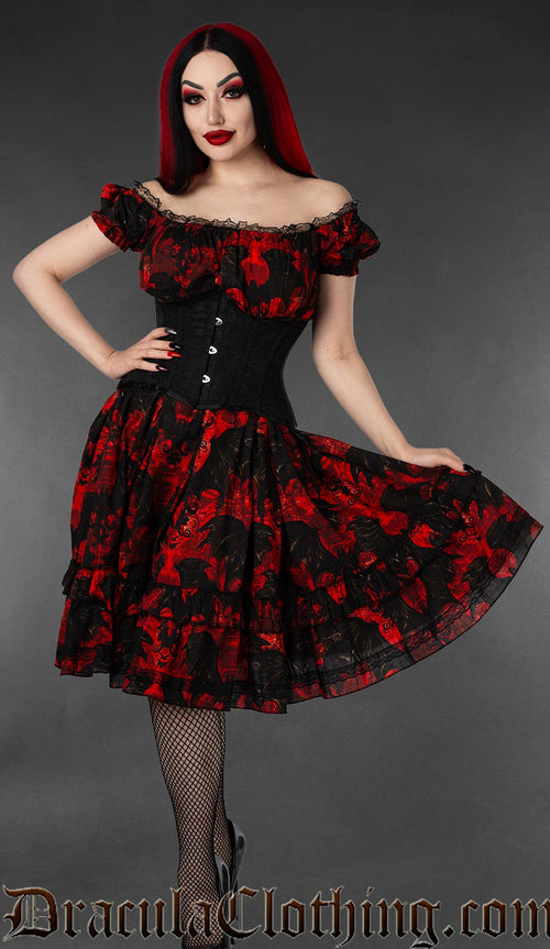 Vampire Bats Gothabilly Dress – DraculaClothing Vampire Bats Gothabilly Dress – DraculaClothing