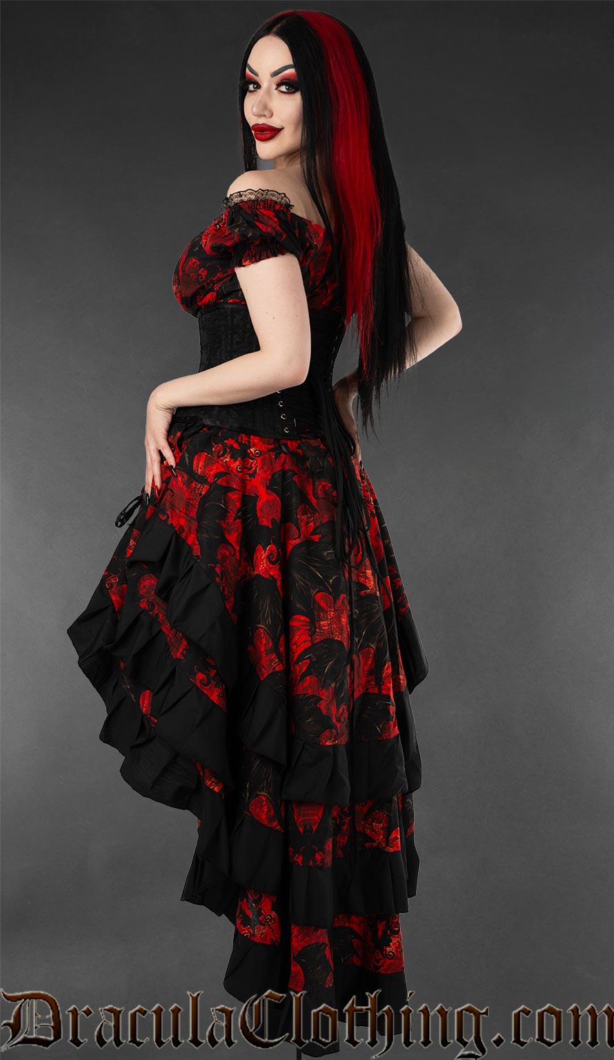Vampire Bats Layer Bustle Skirt
