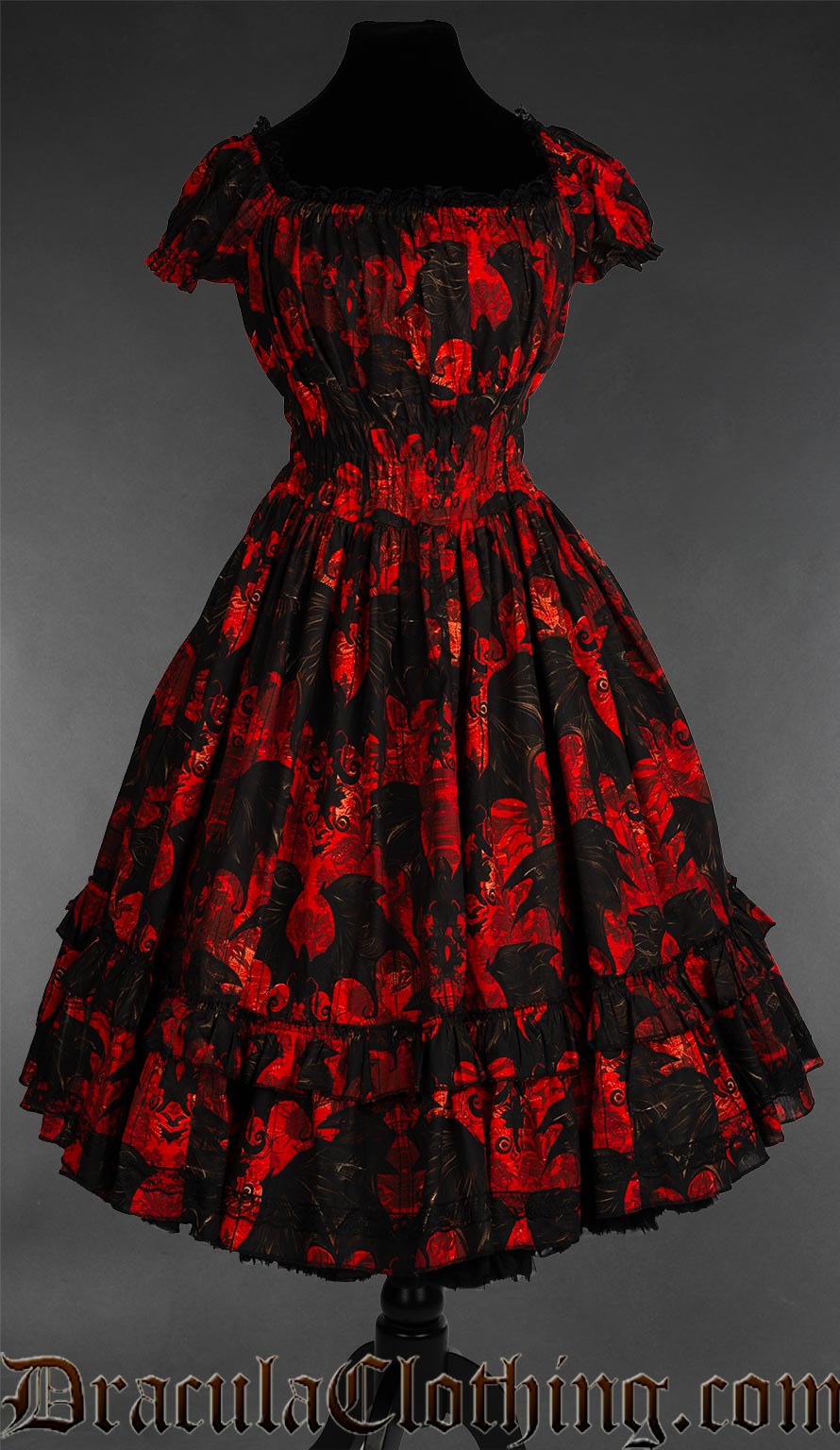Vampire Bats Gothabilly Dress XL Vampire Bats Gothabilly Dress XL