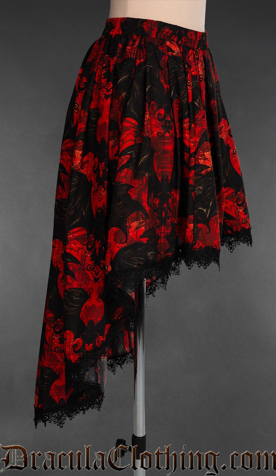 Vampire Bats High Low Skirt