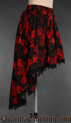 Vampire Bats High Low Skirt