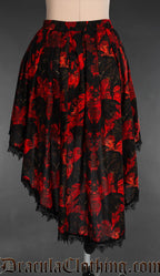 Vampire Bats High Low Skirt