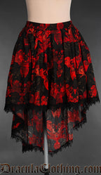 Vampire Bats High Low Skirt