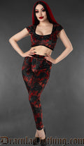 Vampire Bats Velvet Leggings