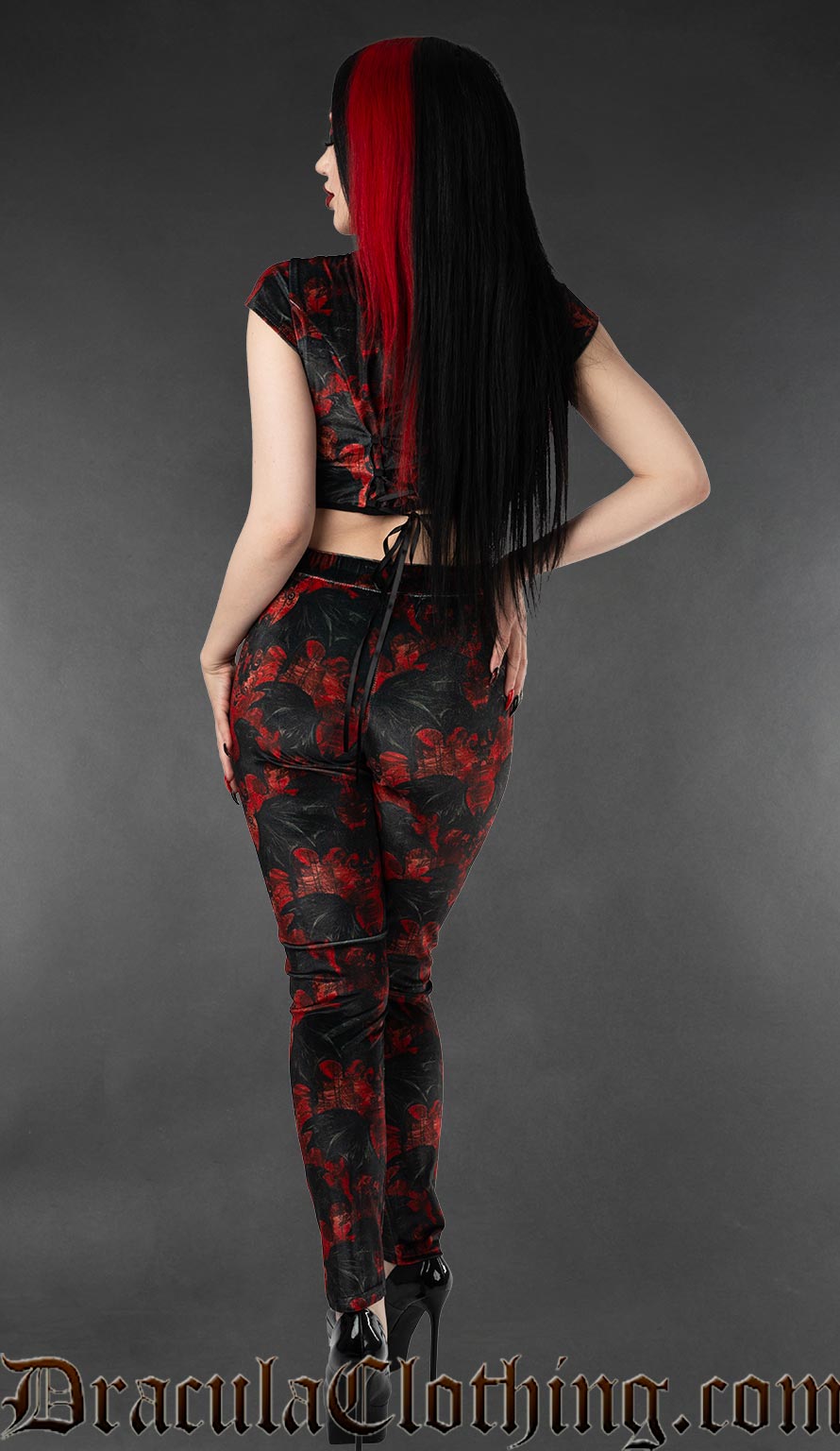 Vampire Bats Velvet Leggings