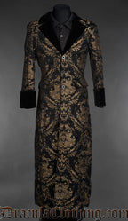 Vampire Gentlemen Gold Jacquard Coat