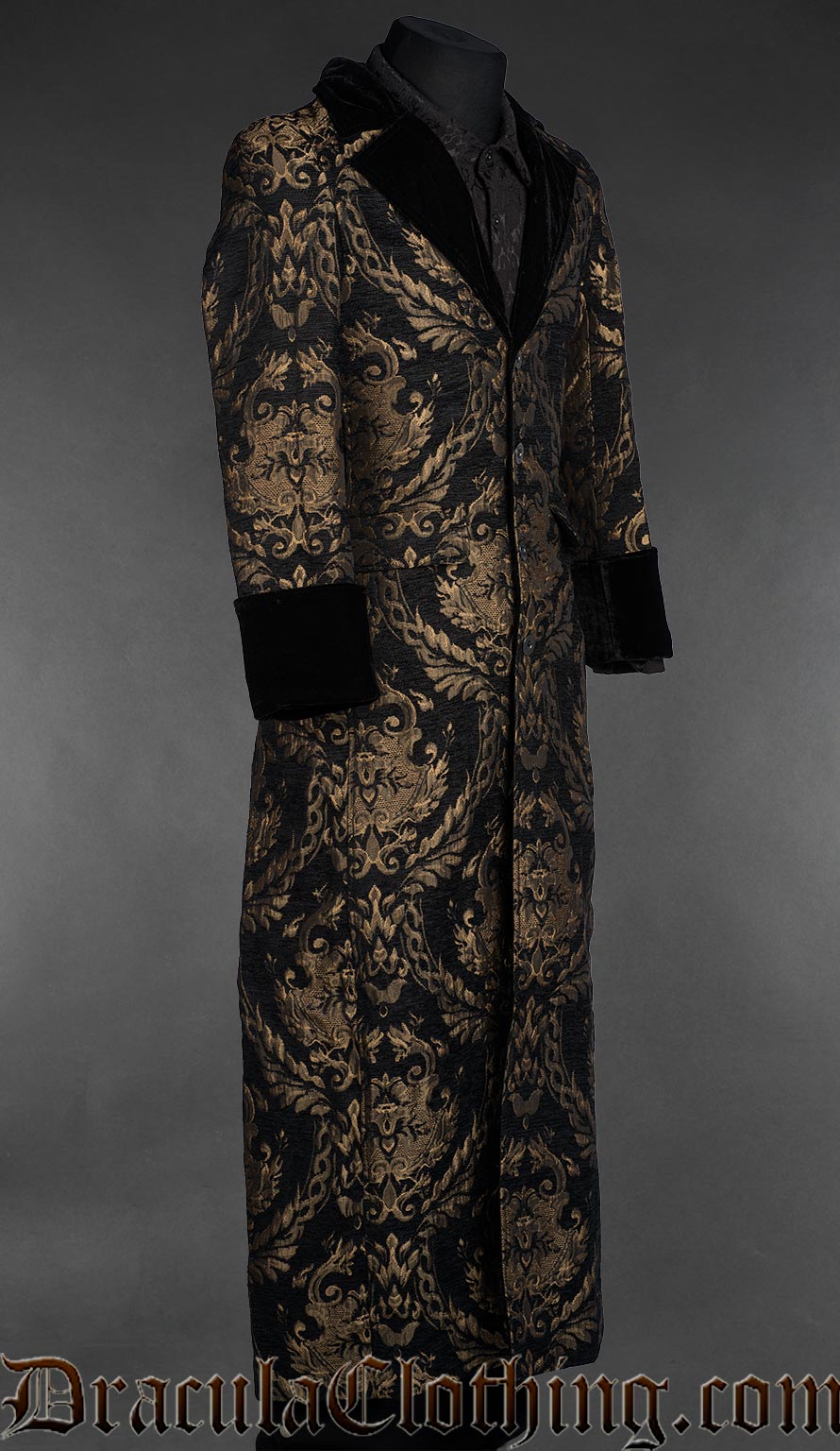 Vampire Gentlemen Gold Jacquard Coat