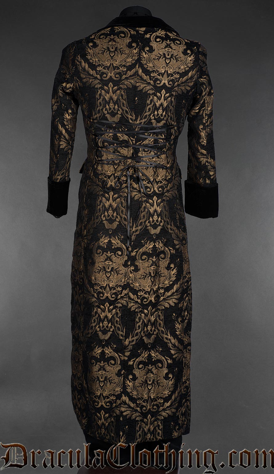 Vampire Gentlemen Gold Jacquard Coat