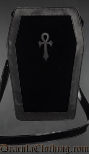 Velvet Big Ankh Coffin Bag