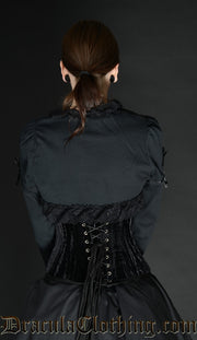 Velvet Double Boned Clasp Corset