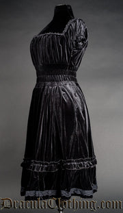 Black Velvet Gothabilly Dress