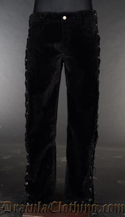 Velvet Laced Pants