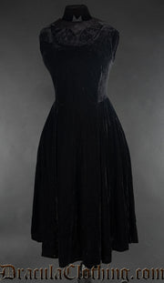 Velvet Princess Collar Dress