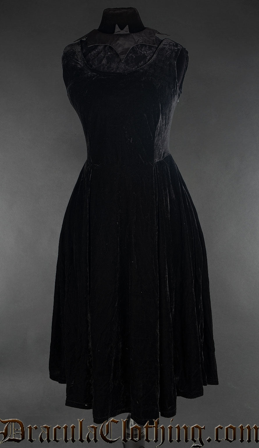 Velvet Princess Collar Dress