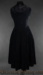 Velvet Princess Collar Dress