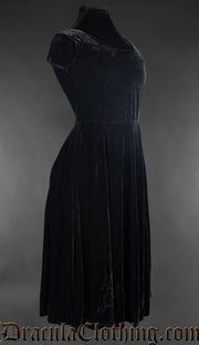 Velvet Princess Collar Dress