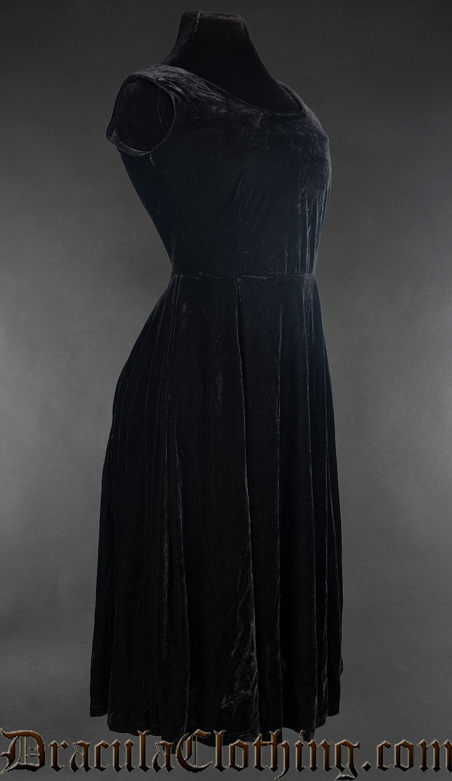 Velvet Princess Collar Dress