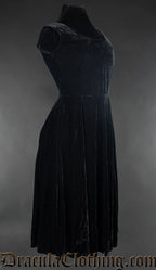 Velvet Princess Collar Dress