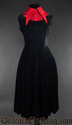 Velvet Princess Collar Dress