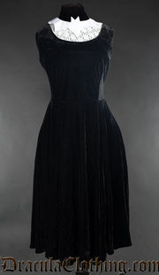 Velvet Princess Collar Dress