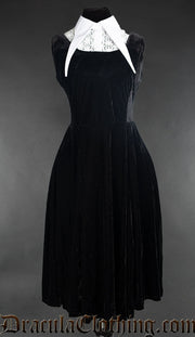 Velvet Princess Collar Dress