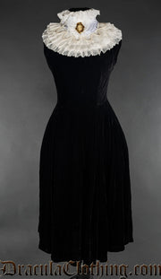 Velvet Princess Collar Dress