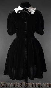 Velvet Short Sleeved Regency Dress