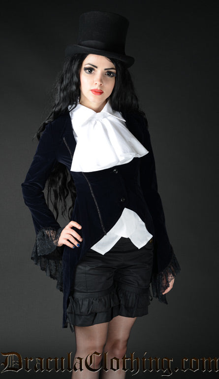 Midnight Blue Velvet Tailcoat