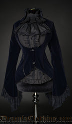 Midnight Blue Velvet Tailcoat