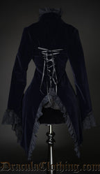 Midnight Blue Velvet Tailcoat