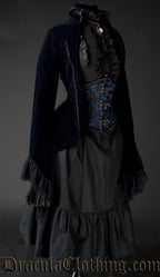 Midnight Blue Velvet Tailcoat