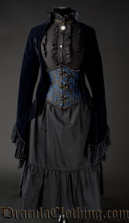 Midnight Blue Velvet Tailcoat