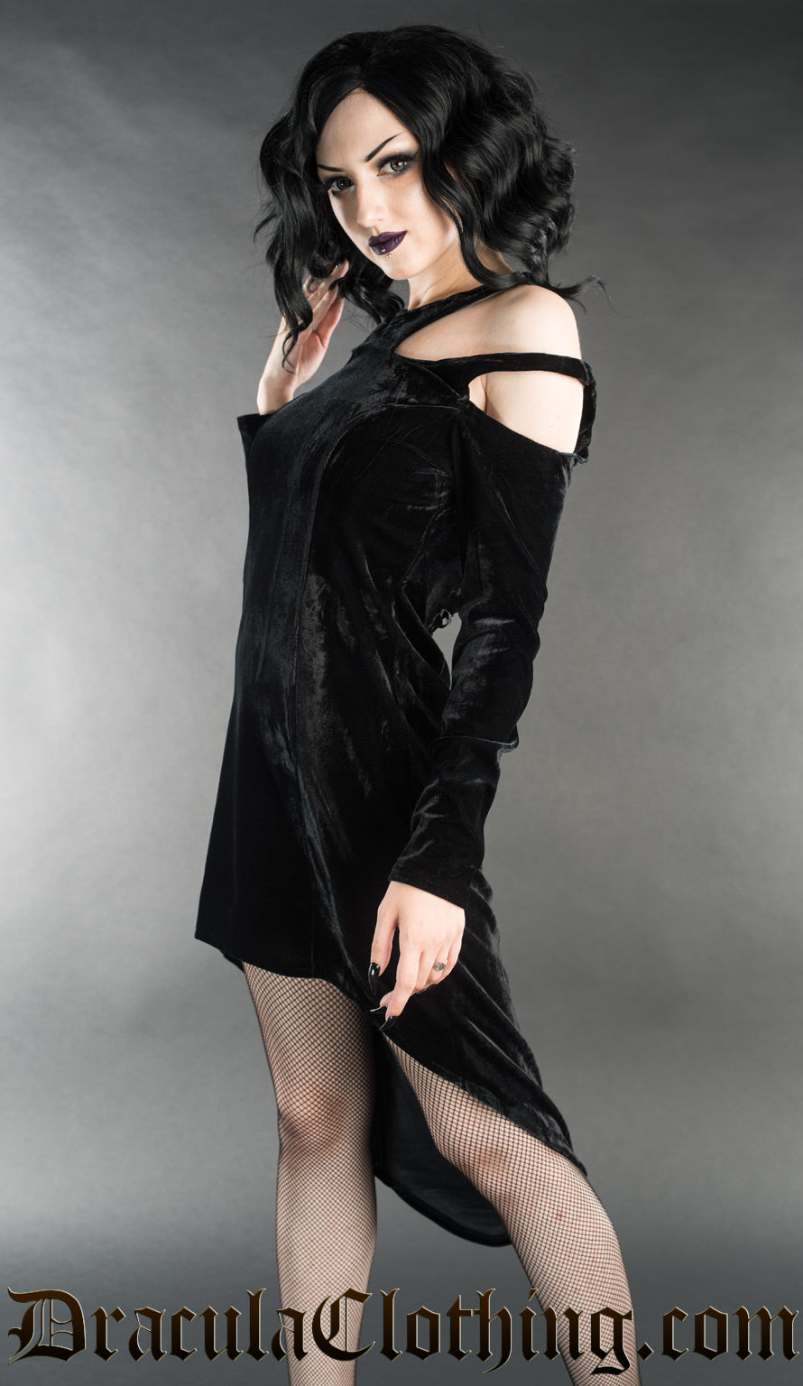 Velvet Witch Dress DraculaClothing Velvet Witch Dress DraculaClothing