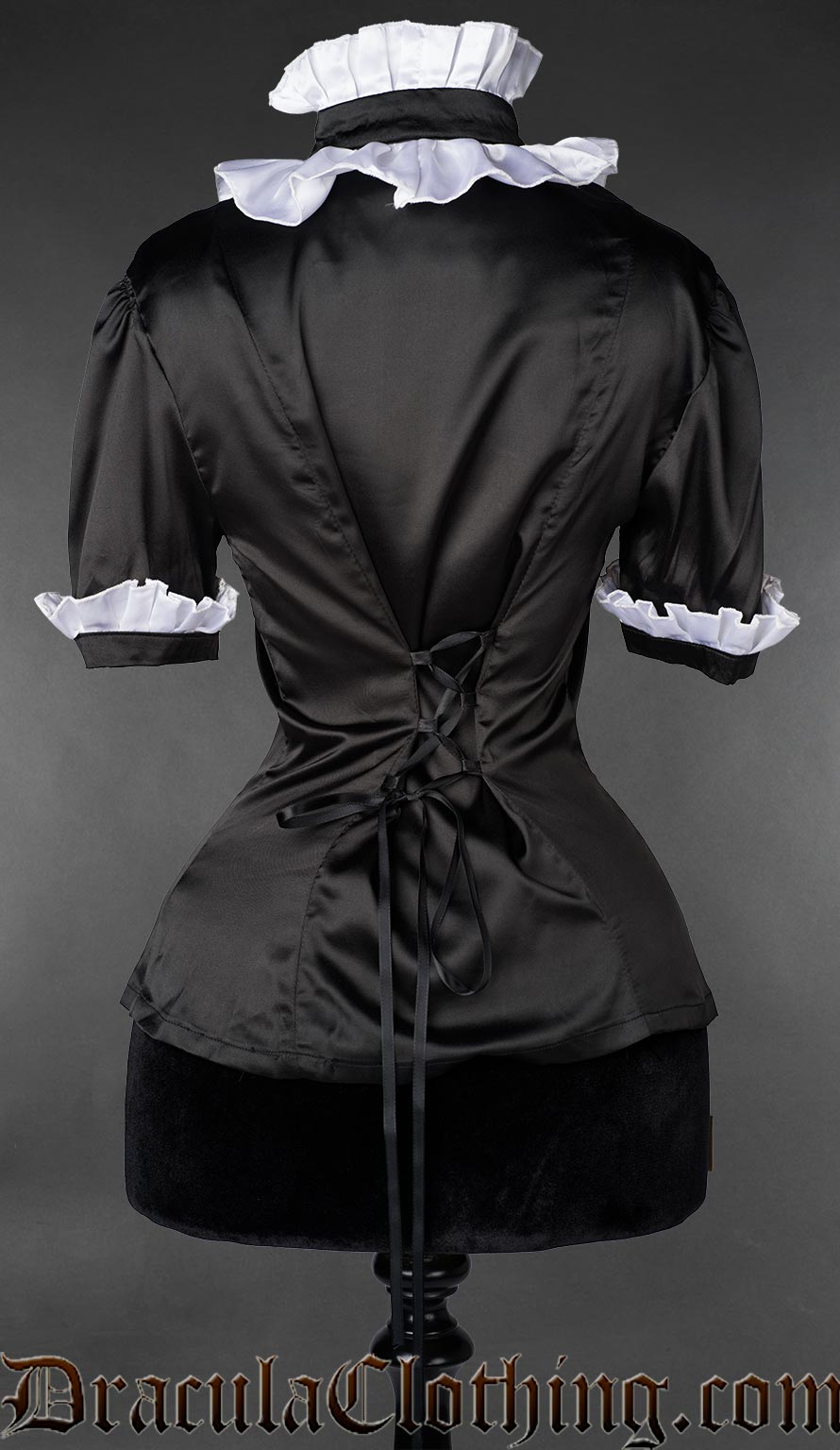 Victorian Gothic Short Sleeved Maid Blouse – DraculaClothing Victorian Gothic Short Sleeved Maid Blouse – DraculaClothing
