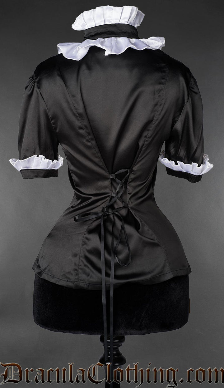 Victorian Gothic Short Sleeved Maid Blouse